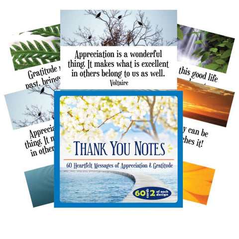 Thank You Notes Inspiration Cards Deck 60 Gratitude Cards US Games Systems