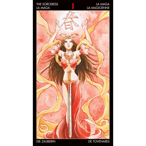 Manga Tarot Deck Cards Lazzarini Esoteric Fortune Telling Lo Scarabeo NEW