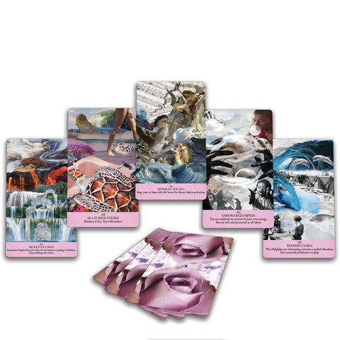 Divine Codes Oracle Cards Violet Deck 46 Cards with Guidebook Sacred Scribe