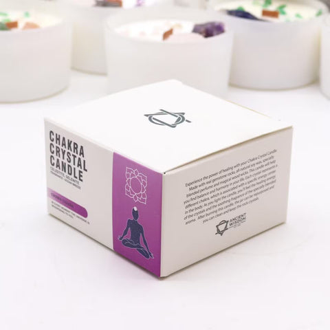 Chakra Crystal Candle - Crown Chakra Ancient Wisdom