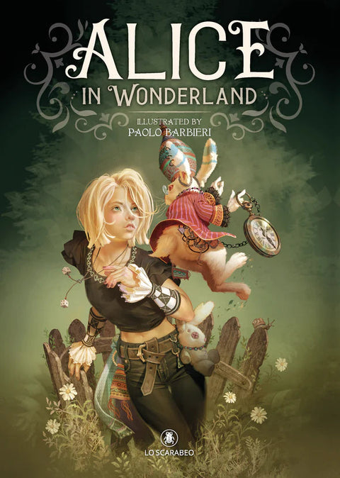 Alice in Wonderland Illustrated Hardcover by Paolo Barbieri Lo Scarabeo