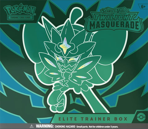 Pokemon TCG Twilight Masquerade ETB Teal Mask Ogerpon 9 Booster Packs
