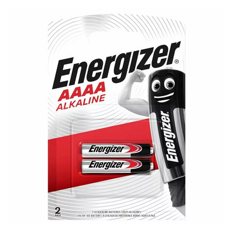2x Energizer AAAA Alkaline Batteries 1.5V LR61 E96 25A