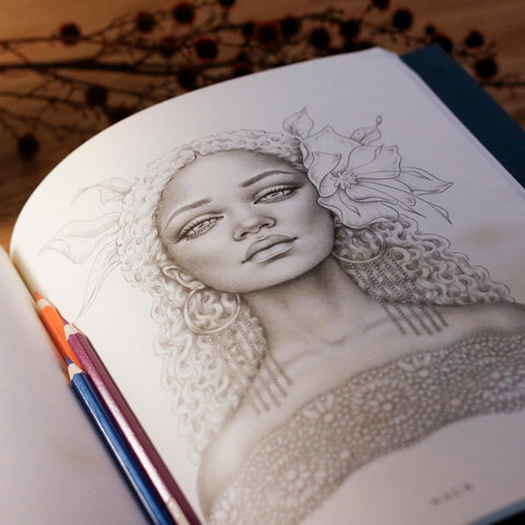 Wondrous Folk Coloring Book Blue Angel