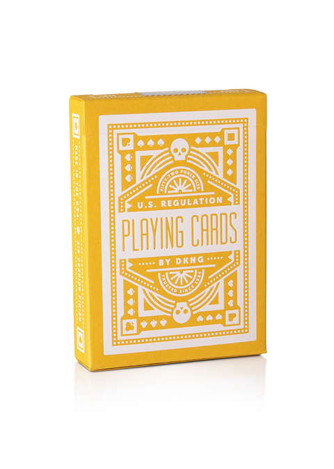 DKNG Yellow Wheel Playing Cards Poker Deck Bicycle Style Made in USA