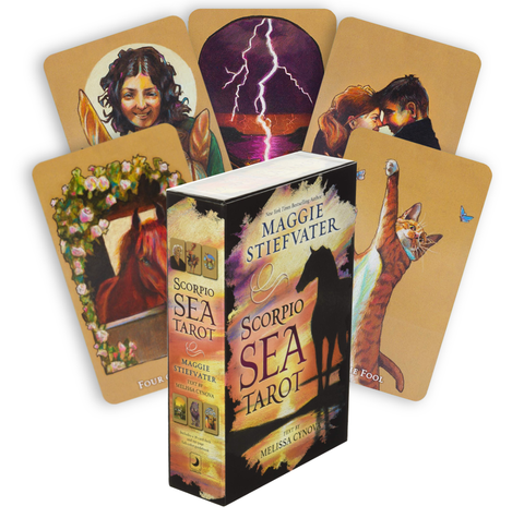 Scorpio Sea Tarot Cards Deck & Book Set Llewellyn Maggie Stiefvater Cynova NEW