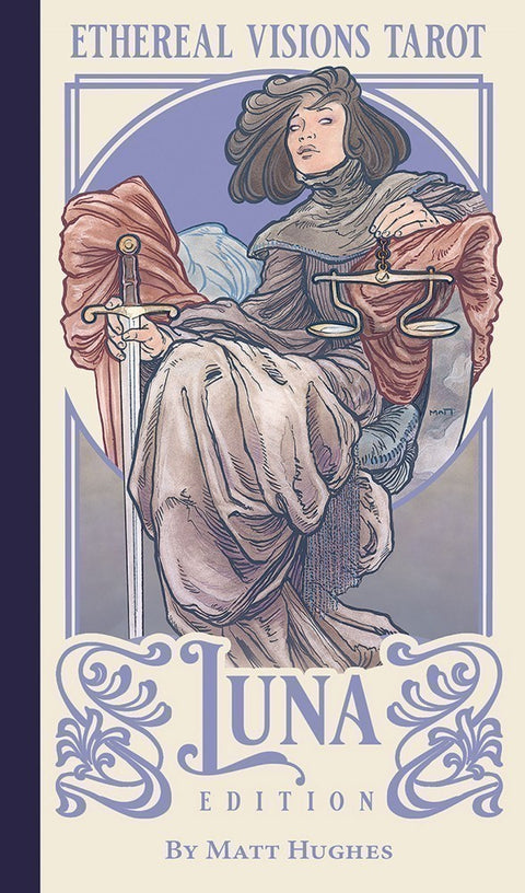 Ethereal Visions Tarot Luna Edition Deck by Matt Hughes w/ Guidebook