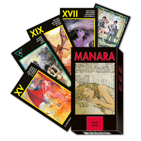 Manara Erotic Mini Tarot Cards Deck Lo Scarabeo Milo Manara Full Deck Italy NEW