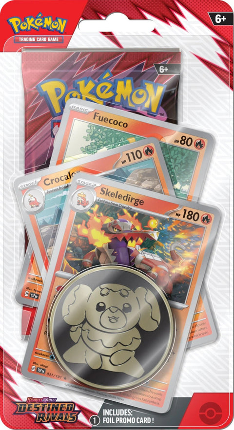 Pokemon TCG Destined Rivals Skeledirge Checklane Blister Pack English
