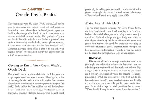The Green Witch's Oracle Cards Deck by Arin Murphy-Hiscock Adams Media