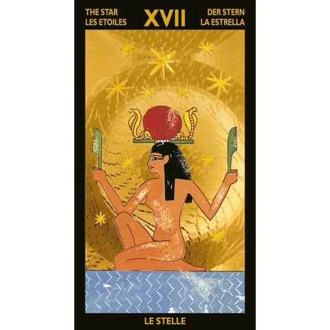 Nefertari's Tarot Deck by Lo Scarabeo Egyptian Gold Foil Fortune Cards