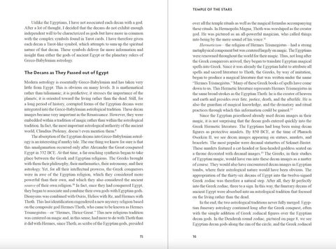 Egyptian Decan Astrology: Temple of the Stars Book by Schiffer