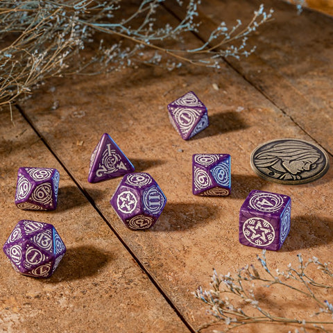 The Witcher Dice Set Yennefer Lilac And Gooseberries Rpg Games Q-Workshop NEW