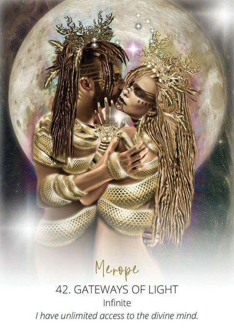 Star Temple Oracle Cards Deck by Suzy Cherub, 44 Card Set, Blue Angel