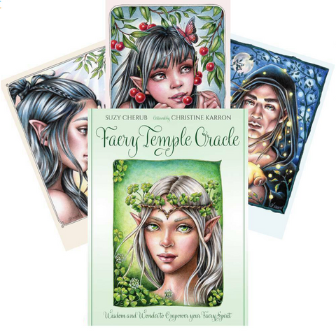 Faery Temple Oracle Card Deck by Suzy Cherub & Christine Karron Blue Angel
