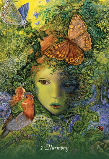 Gratitude Oracle Cards Deck by Angela Hartfield & Josephine Wall Blue Angel