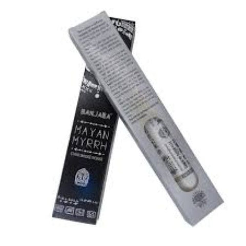 Banjara Tribal Smudge Incense Sticks – Natural Mayan Myrrh, 10 Pack, Nepal