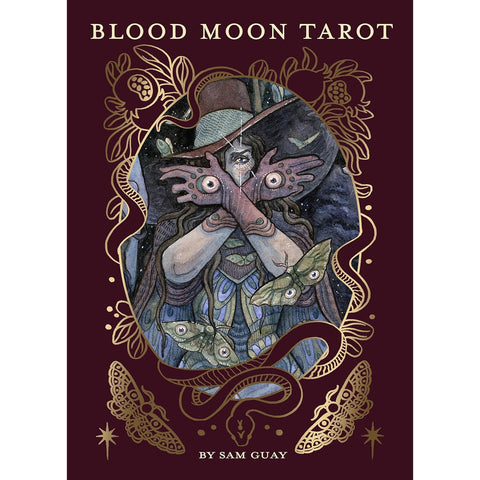 Blood Moon Tarot Deck 78 Cards Linen Finish w/ Guidebook US Games