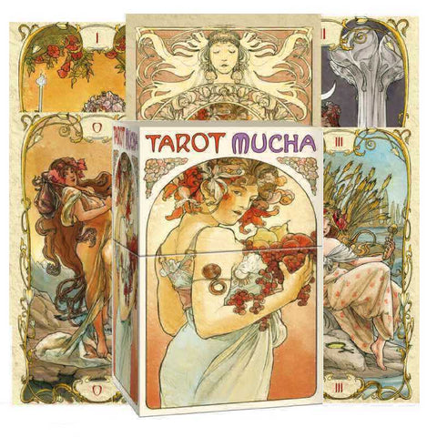 Mucha Tarot Cards Deck Massaglia Nosenzo Fortune Telling Lo Scarabeo NEW