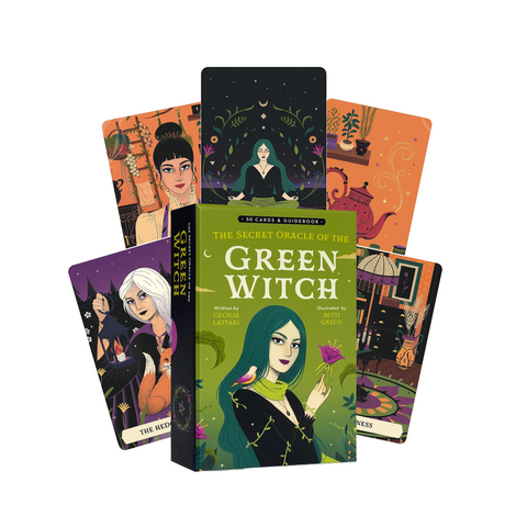 The Secret Oracle Of The Green Witch Cards Deck & Guidebook