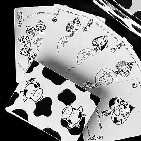 Moo Playing Cards by DiFatta – Cow-Themed Poker Deck, Limited 500, Cardistry