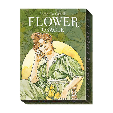 Flower Oracle Tarot Deck 38 Cards Art Nouveau by Lo Scarabeo