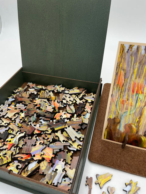 M.K. Ciurlionis Creation of the World IX 150pc Wooden Puzzle, M Size