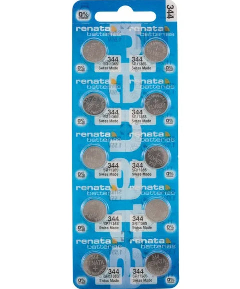 10x Renata 344 SR1136SW 1.55V Silver Oxide Watch Batteries