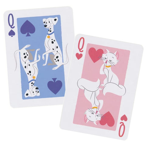 Bicycle Disney Cats & Dogs Playing Cards, Poker Size, Blue, Made in USA