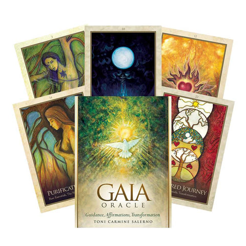 Gaia Oracle Deck by Toni Carmine Salerno 45 Cards & Guidebook Blue Angel