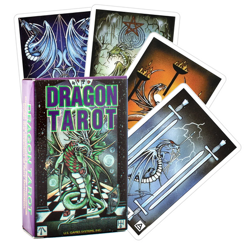 Dragon Tarot Card Deck 78 Cards by Terry Donaldson US Games Systems New