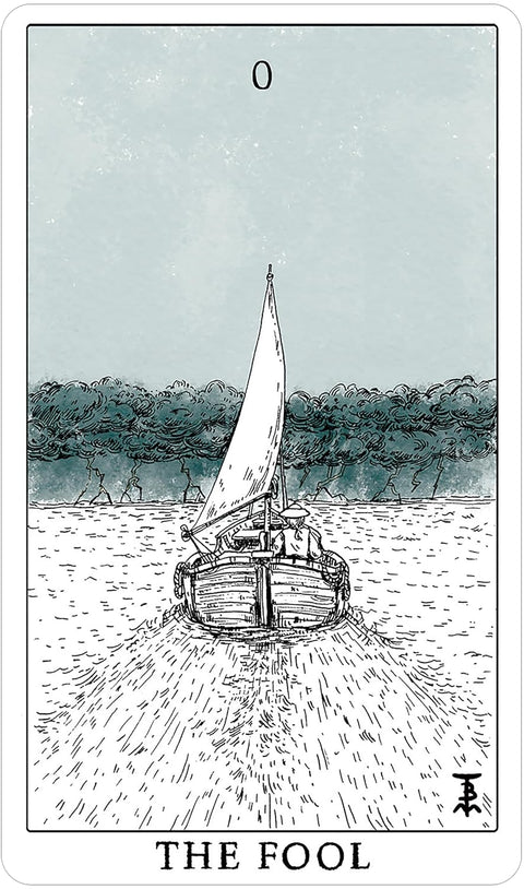Tempest Tarot Deck by US Games Nautical Ocean 78 Cards with Guidebook