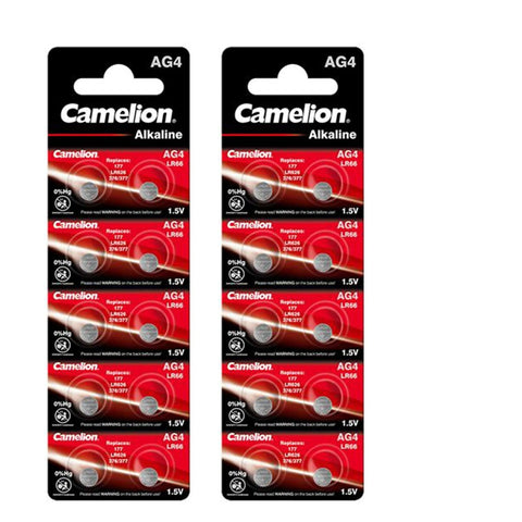 20x Camelion LR626 AG4 377 1.5V Alkaline Button Cell Batteries Watch