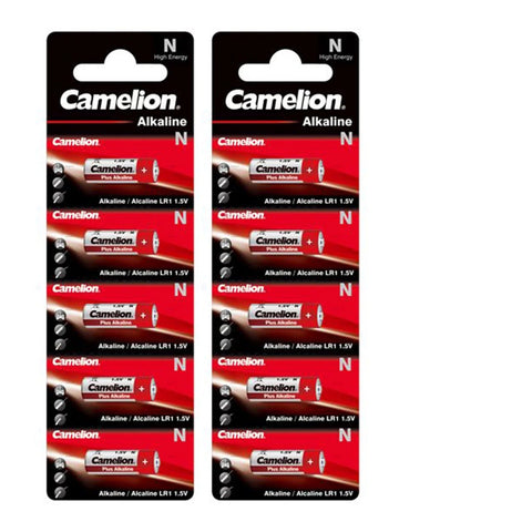 10x Camelion LR1 N 1.5V Plus Alkaline Batteries E90 MN9100 Long Life