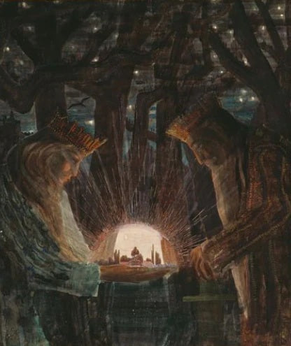 M.K. Ciurlionis Tale of the Kings 150pc Wooden Jigsaw Puzzle, M Size