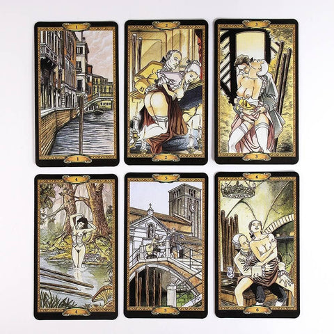 Casanova Tarot Deck 78 Cards Adult Erotic Fortune Telling Lo Scarabeo