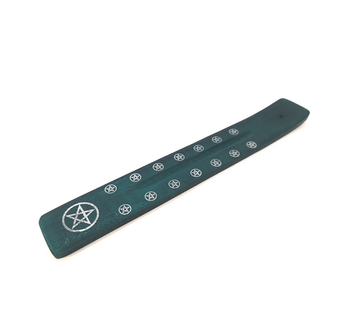 Ancient Wisdom Wooden Incense Holder Ash Catcher Mango Wood 26cm