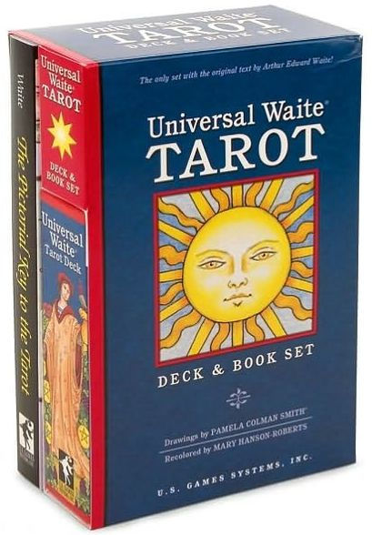 Universal Waite Tarot Deck & Book Set Esoteric Telling US Games Systems Uws99