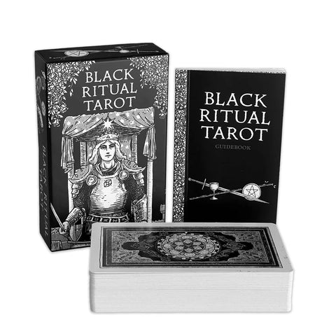 Black Ritual Tarot Deck by US Games, 78 Cards with Guidebook