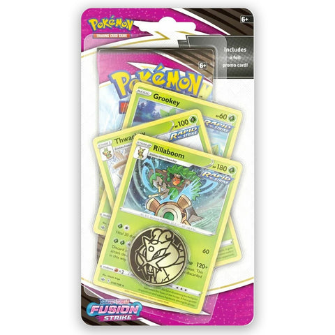 Pokémon TCG Sword & Shield Fusion Strike Checklane Blister Rillaboom EN
