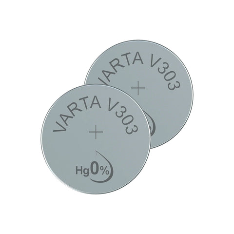2x Varta 303 SR44SW Silver Oxide 1.55V Watch Button Cell Batteries