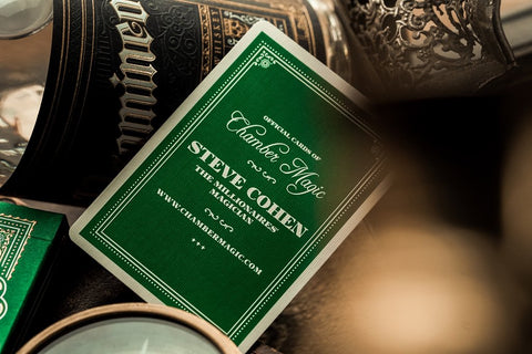 Green Tycoon Theory 11 Premium Playing Cards Deck Magic Tricks Gold Sealed