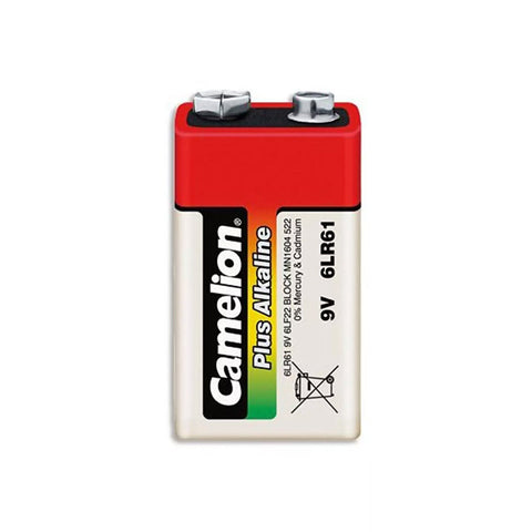 Camelion 9V Alkaline Plus Battery Long Life 6F22 6LR61 Smoke Alarm