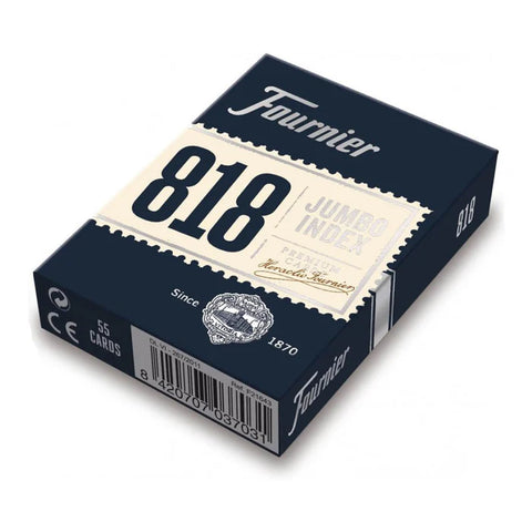 6x Fournier 818 Jumbo Index Poker Playing Cards Blue Casino Quality