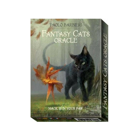 Barbieri Fantasy Cat Oracle Deck 23 Cards Lo Scarabeo Divination Set