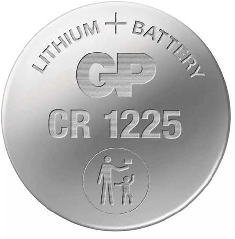 1x GP CR1225 3V Lithium Coin Cell Button Battery Blister Pack