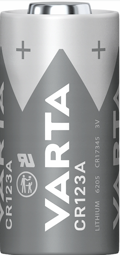 3x Varta CR123A Lithium 3V Batteries DL123A 123A for Cameras & Flash