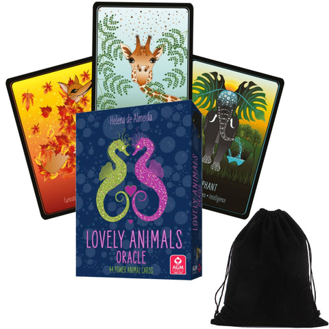 Lovely Animals Oracle Deck By Helena De Almeida Agm Urania With Bag