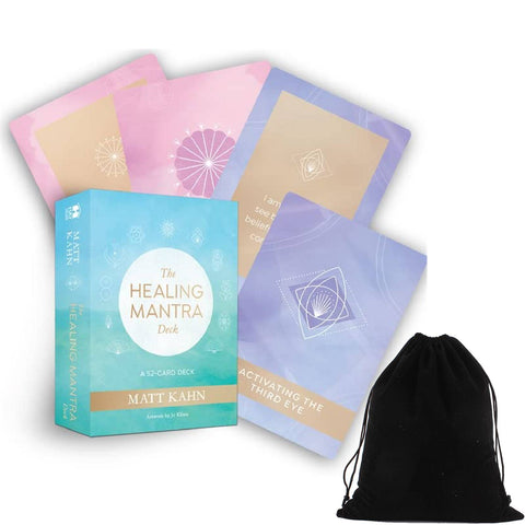 Healing Mantra Oracle Cards Deck By Matt Kahn Worthiness Abundance Love With Bag
