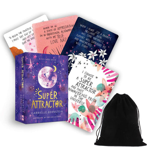 Super Atractor Card Deck G. Bernstein Affirmations Oracle With Bag